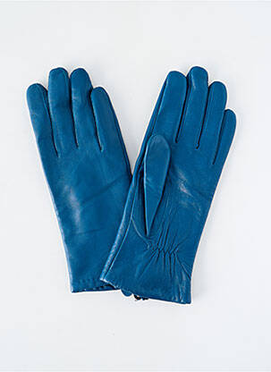 Gants effet matière satinée bleu ZILCH femme