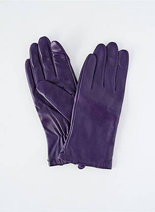 Gants effet matière satinée violet ZILCH femme