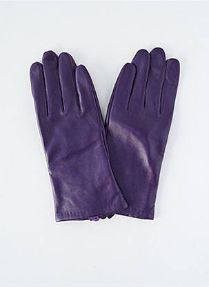 Gants effet matière satinée violet ZILCH femme
