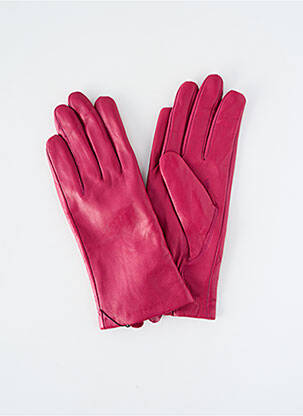 Gants effet matière satinée rose ZILCH femme
