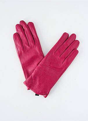 Gants effet matière satinée rose ZILCH femme