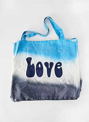 Sac coutures renforcées forme rectangulaire bleu FIVE femme