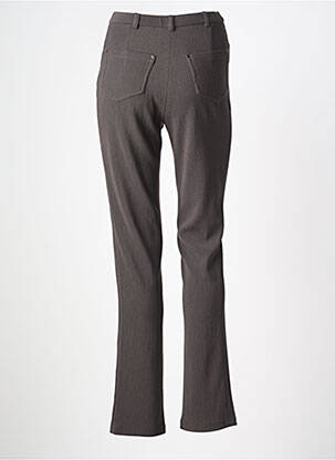 Pantalon slim taille haute taille haute gris GUY DUBOUIS femme