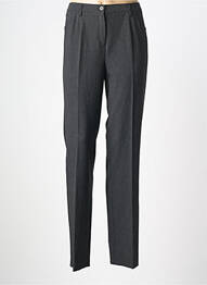 Pantalon slim stretch taille haute gris FRANK WALDER femme
