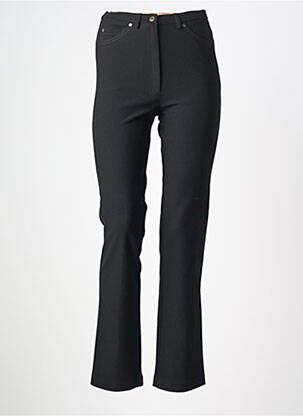 Pantalon slim taille haute taille haute noir GUY DUBOUIS femme