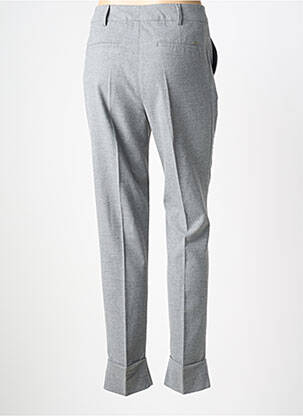 Pantalon chino fermeture zippée sous rabat boutonné taille normale gris GARDEUR femme