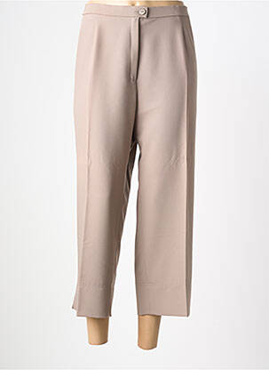 Pantacourt coupe droite taille normale marron KARTING femme