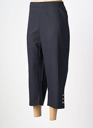 Pantacourt coupe droite taille normale bleu KARTING femme