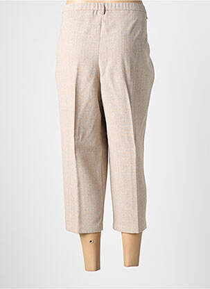 Pantacourt taille élastique taille normale beige GUY DUBOUIS femme