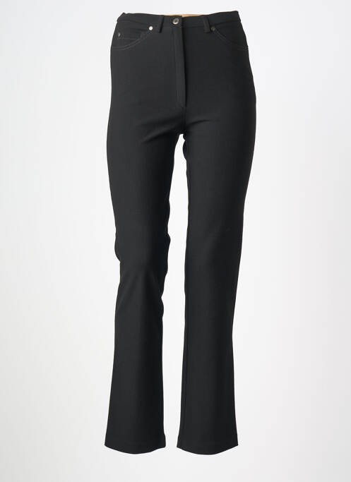 Pantalon slim stretch taille haute noir GUY DUBOUIS femme