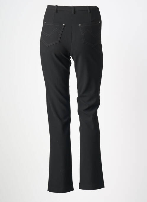 Pantalon slim stretch taille haute noir GUY DUBOUIS femme