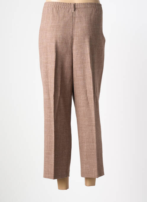 Pantacourt coupe droite taille normale marron KARTING femme