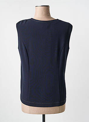 Top stretch sans manche bleu FRANK WALDER femme
