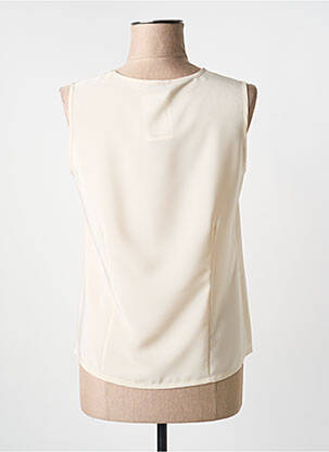 Top coupe fluide sans manche beige SOMMERMANN femme