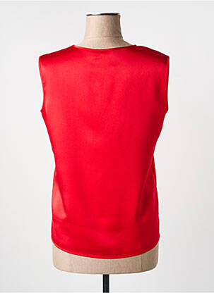 Top stretch sans manche rouge SOMMERMANN femme