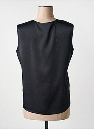 Top coupe fluide sans manche noir SOMMERMANN femme