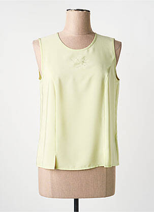 Top coupe fluide sans manche vert SOMMERMANN femme