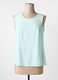 Top coupe fluide sans manche bleu SOMMERMANN femme