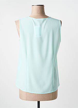 Top coupe fluide sans manche bleu SOMMERMANN femme