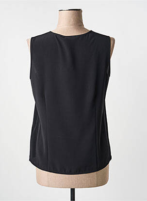 Top coupe fluide sans manche noir SOMMERMANN femme