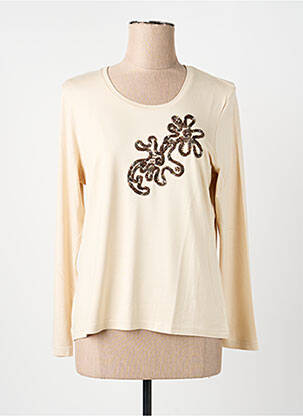 T-shirt manches longues manches longues beige LUCIA femme