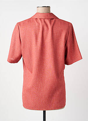 Chemisier coupe cintrée manches courtes orange BARBARA LEBEK femme