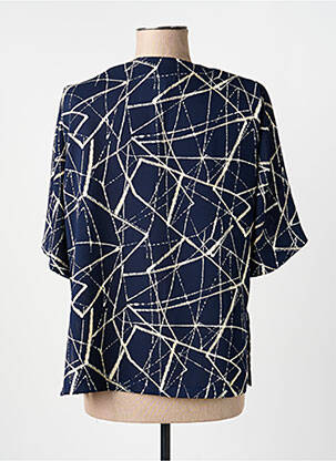 Chemisier manches courtes manches courtes bleu KARTING femme