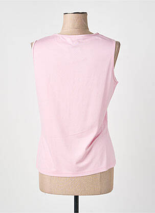 Débardeur stretch sans manche rose FRANK WALDER femme