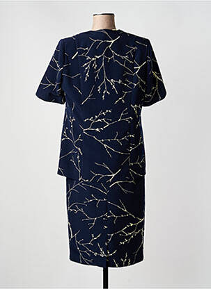 Ensemble jupe coupe cintrée bleu LISA CHESNAY femme