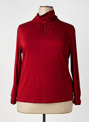 Sous-pull stretch manches longues rouge BARBARA LEBEK femme