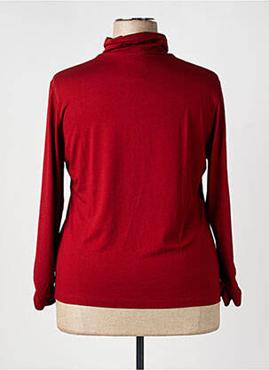 Sous-pull stretch manches longues rouge BARBARA LEBEK femme