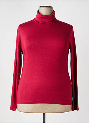 Sous-pull stretch manches longues rouge KANANGA femme