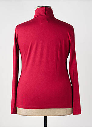 Sous-pull stretch manches longues rouge KANANGA femme
