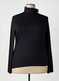 Sous-pull stretch manches longues noir KANANGA femme