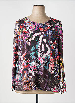 Pull coupe cintrée manches longues gris GUY DUBOUIS femme