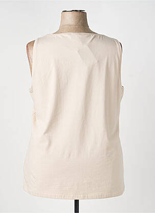 Débardeur stretch sans manche beige BARBARA LEBEK femme