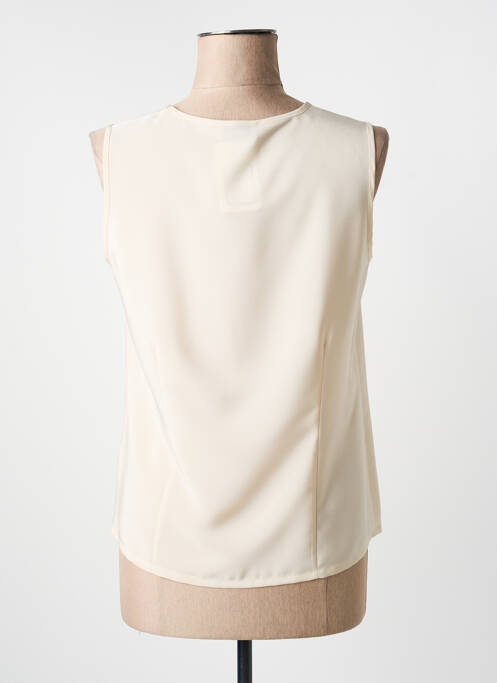 Top coupe fluide sans manche beige SOMMERMANN femme