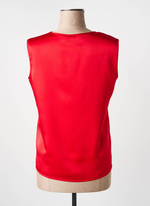 Top stretch sans manche rouge SOMMERMANN femme