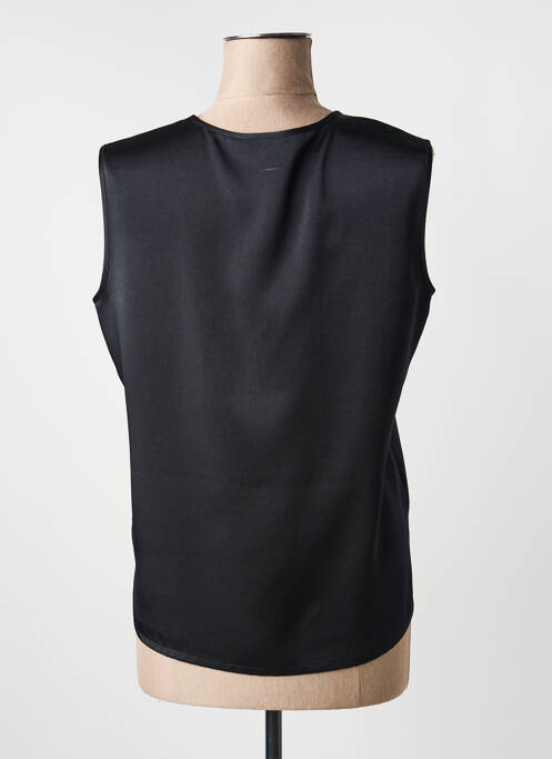Top coupe fluide sans manche noir SOMMERMANN femme
