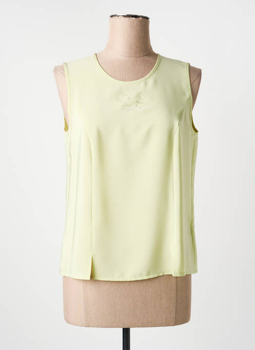 Top coupe fluide sans manche vert SOMMERMANN femme