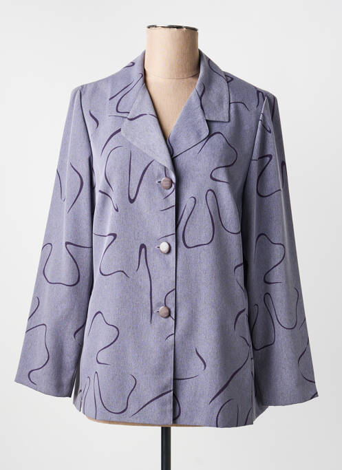 Blazer manches longues violet LISA CHESNAY femme