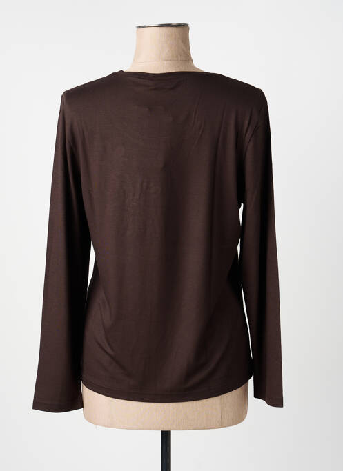 T-shirt manches longues manches longues marron LUCIA femme