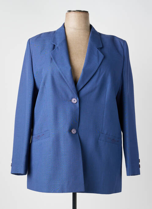 Blazer poignets boutonnés bleu BARBARA LEBEK femme