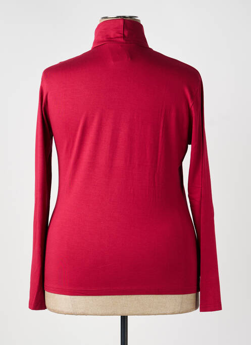 Sous-pull stretch manches longues rouge KANANGA femme