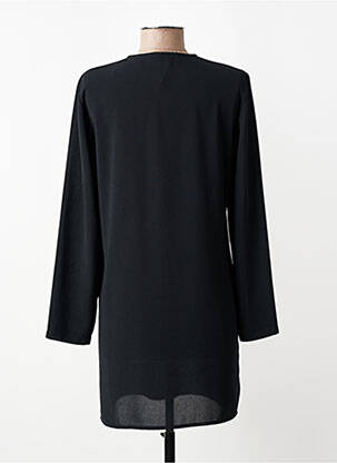 Gilet manches longues col rond noir FOSBY femme