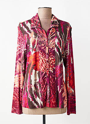 Chemisier manches longues manches longues violet ERFO femme