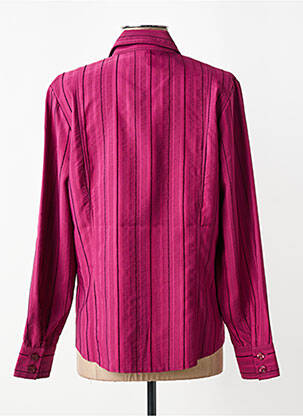 Chemisier coupe cintrée manches longues violet LEBEK femme