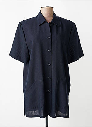 Chemisier manches courtes manches courtes bleu BARBARA LEBEK femme