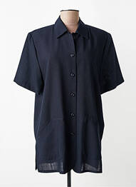 Chemisier manches courtes manches courtes bleu BARBARA LEBEK femme