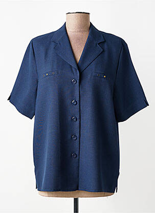Blazer fausses poches bleu BARBARA LEBEK femme